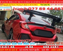 DÁN ĐỔI MÀU civic  màu đỏ đen dán ô tô chuyên nghiệp wrap car decal xe hơi cao cấp nhàn decal decaltrangtrixe79 decal candy nhôm xướt chrome chuyển màu tem xe đẹp giá rẻ dán ô tô tp hcm_